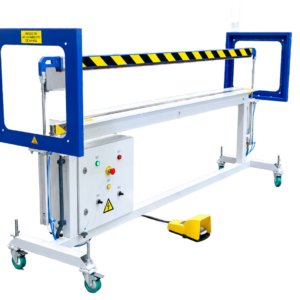 BS-2000 barra de sellado de colchones de Danluk Engineering para el sellado de bolsas de plástico en procesos de embalaje industrial.