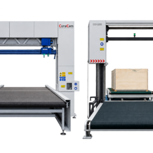Línea automatizada de corte de espuma CNC VF-350 y laminadora horizontal HC-280